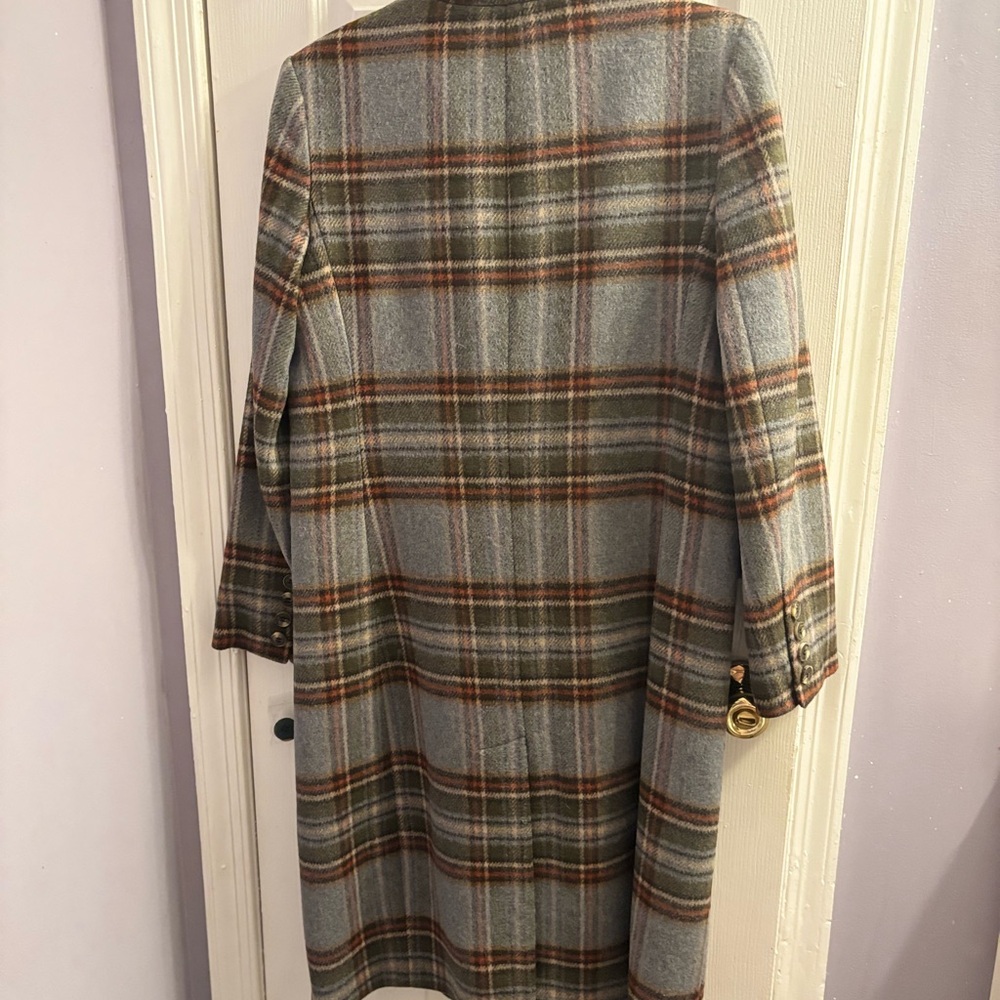 Lauren Ralph Lauren Multicolor Plaid Trench Coat - Picture 6 of 12